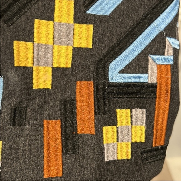 Bespoke Embroidered Aztec Poncho - Picture 7 of 9